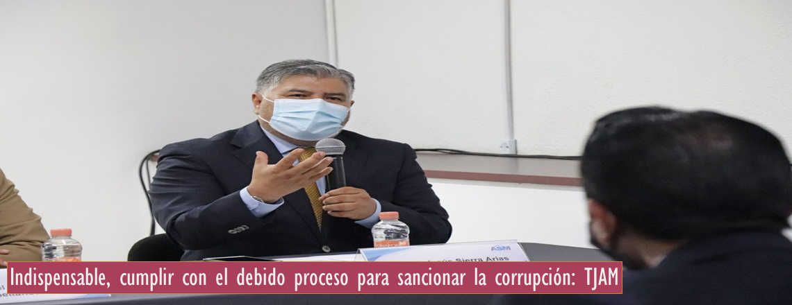 Indispensable, cumplir con el debido proceso para sancionar la corrupción: TJAM